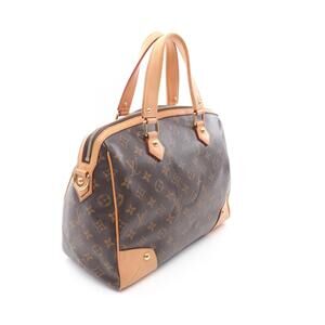 Louis Vuitton Retiro Handbag Canvas Leather Monogram Brown